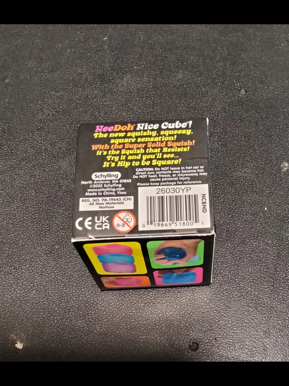 NeeDoh Nice Cube Super Solid Squish - Purple